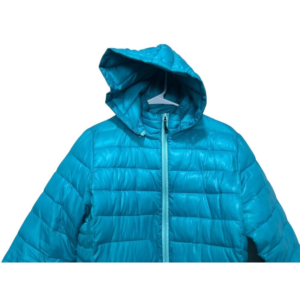 Boulder Gear Puffer Coat Jacket Women Medium Blue Winter Removable Hoodie Quilte - Picture 7 of 16